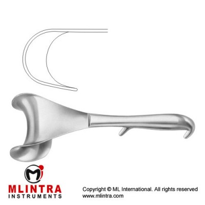 Doyen Retractor Stainless Steel, 25 cm - 9 3/4" Blade Size 78 x 82 mm